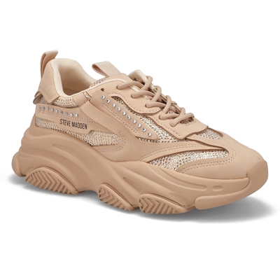 Lds Possession-R Lace Up Sneaker - Blush