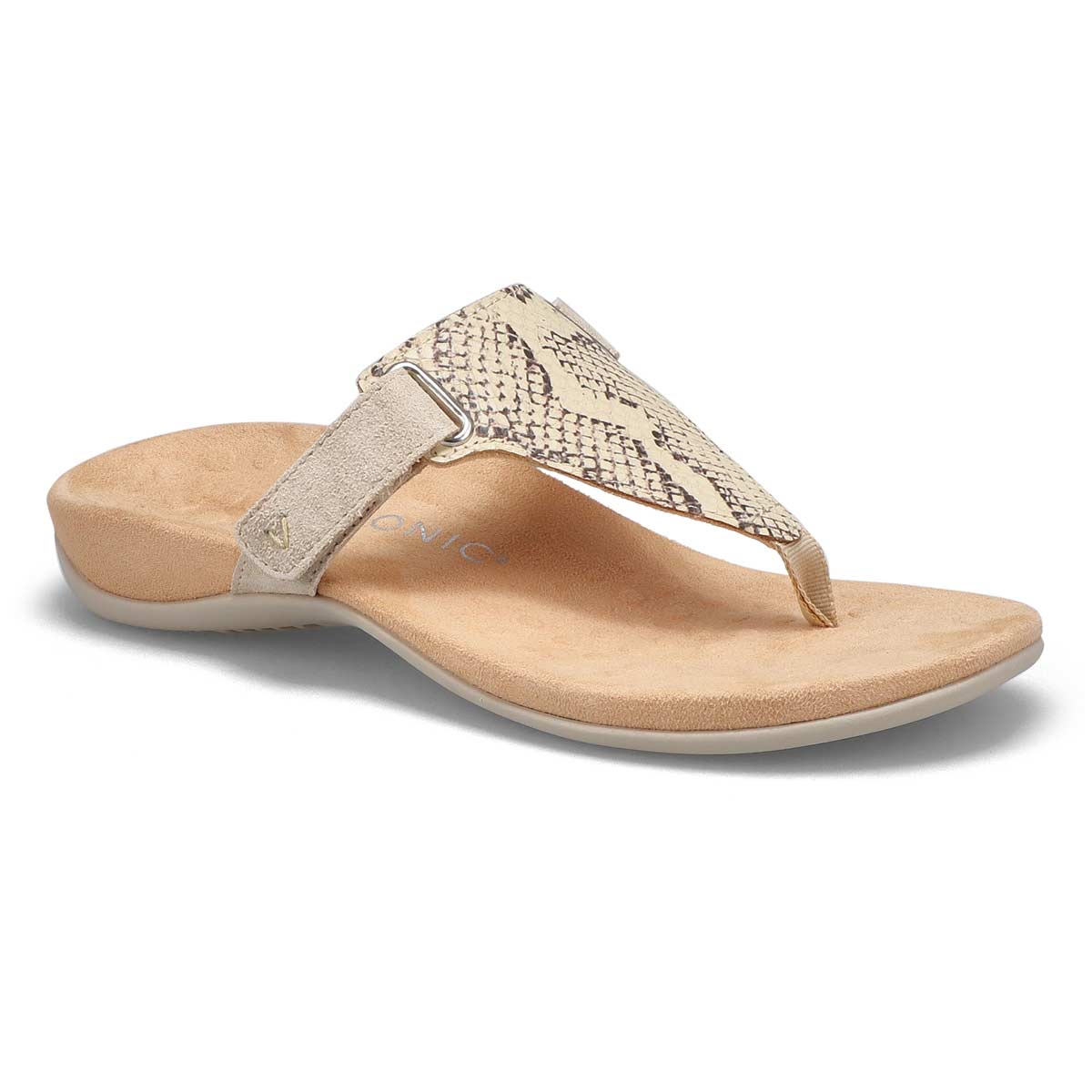 Vionic Women's Rest Wanda Thong Sandal - Bone | SoftMoc.com