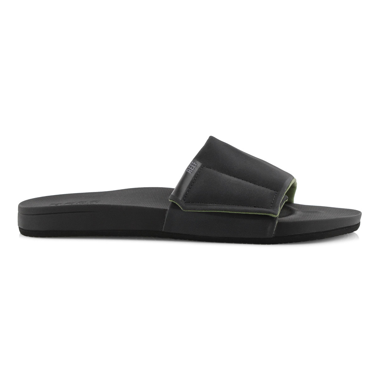 Reef Men's CUSHION BOUNCE black slide sandal | SoftMoc.com