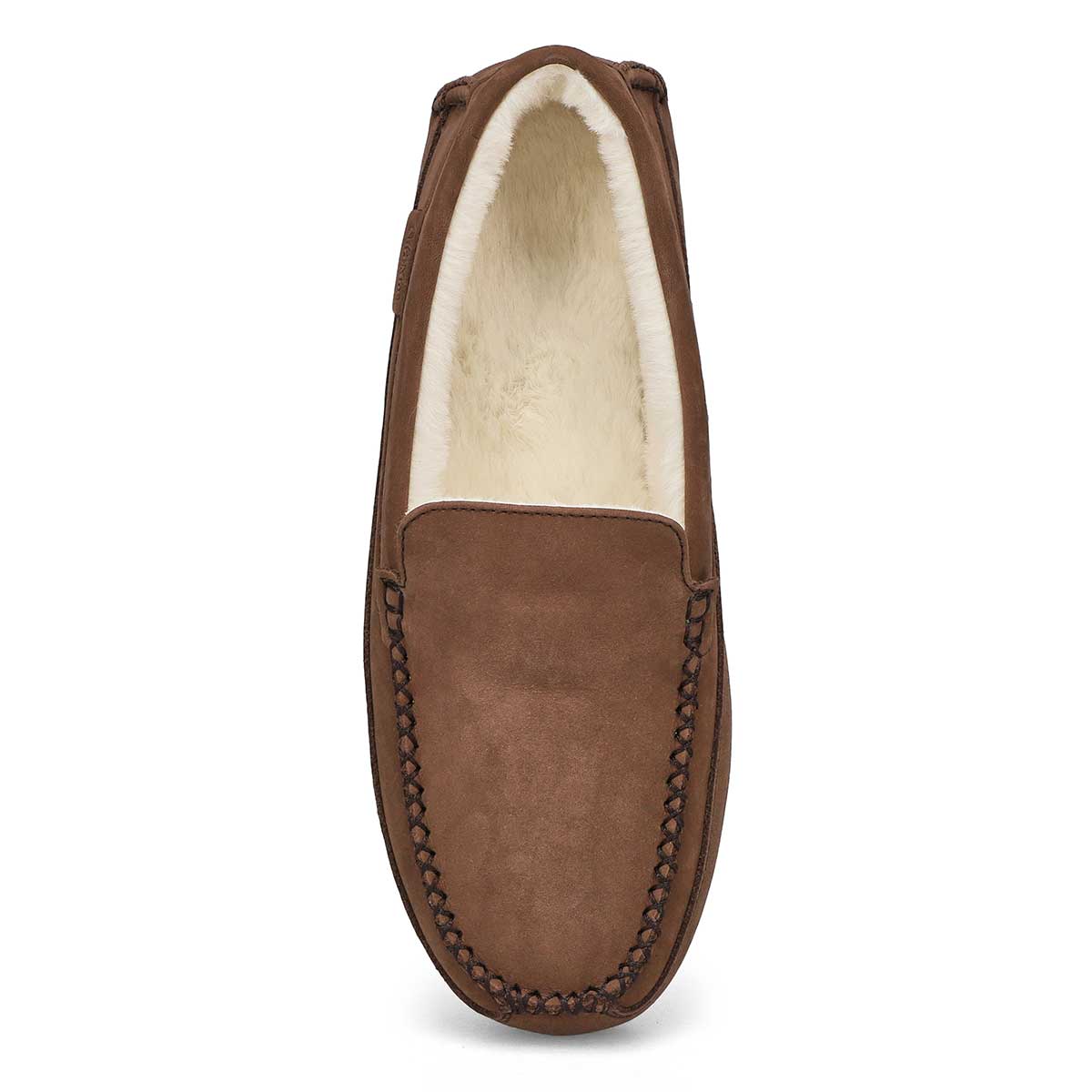 Men's Rollo Leather Plush Lined SoftMocs - Dark Brown