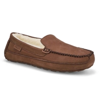 Men's Rollo Leather Plush Lined SoftMocs - Dark Brown