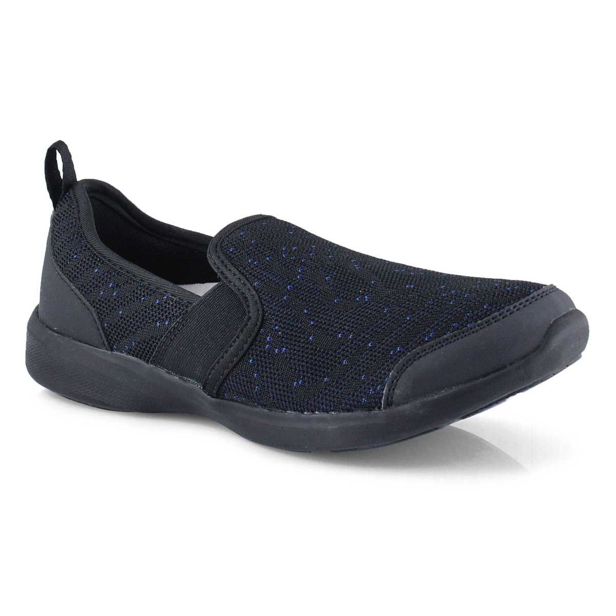 women's black slip on casual shoes
