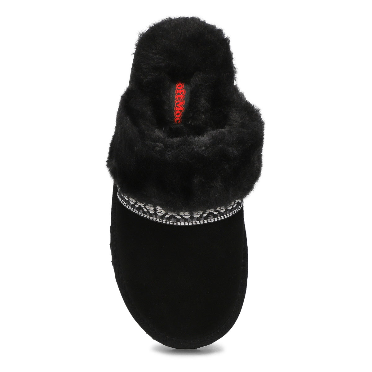 Women's  Runabout Open Back Suede Slipper - Black