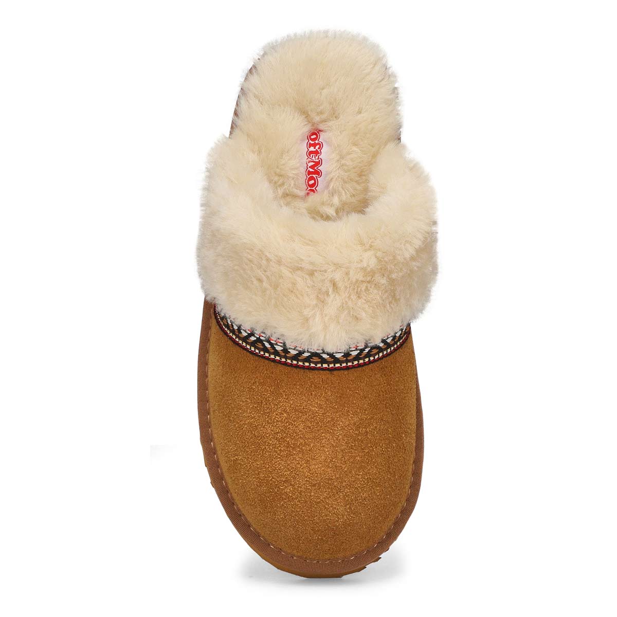 Women's Runabout Open Back Suede Slipper - Chestnut