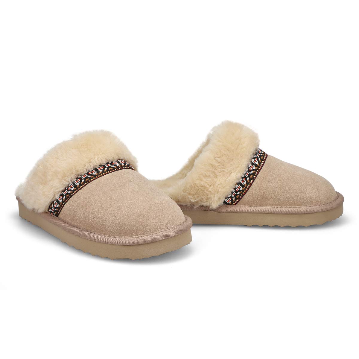 Women's Runabout Open Back Suede Slipper - Sand