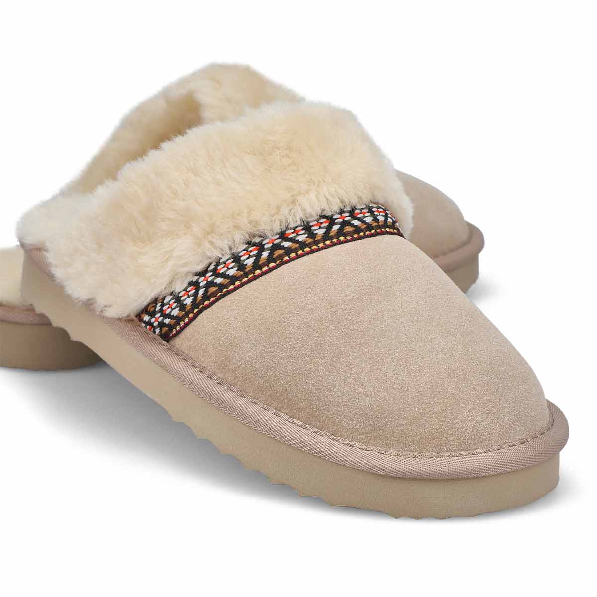 Women's Runabout Open Back Suede Slipper - Sand