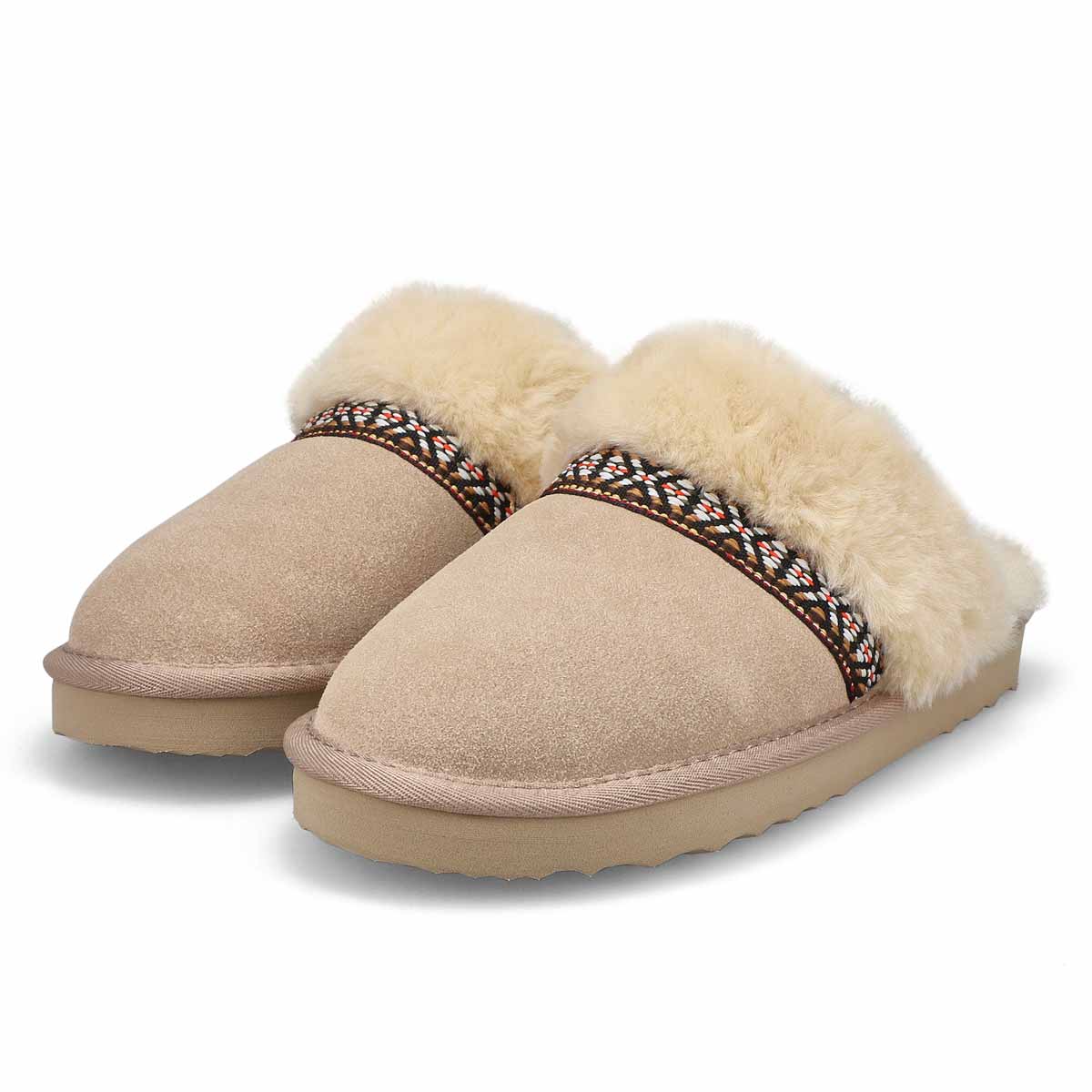 Women's Runabout Open Back Suede Slipper - Sand