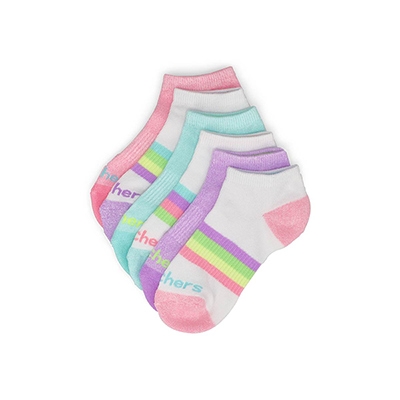 Socquettes Select Terry, multi, filles - 6 paires