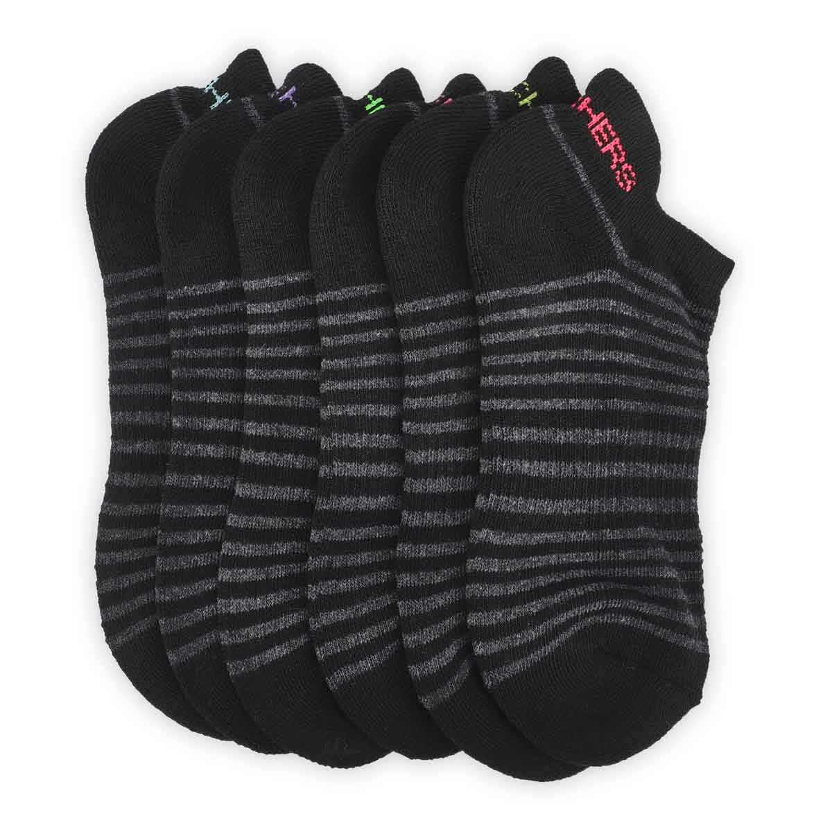 Women's Low Cut Half Terry Sock 6 Pack - Multi