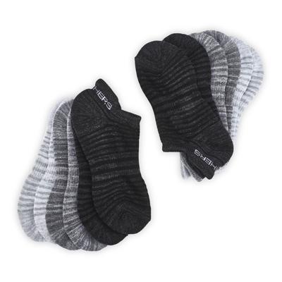 Lds Low Cut Half Terry Sock 6 Pack - Multi