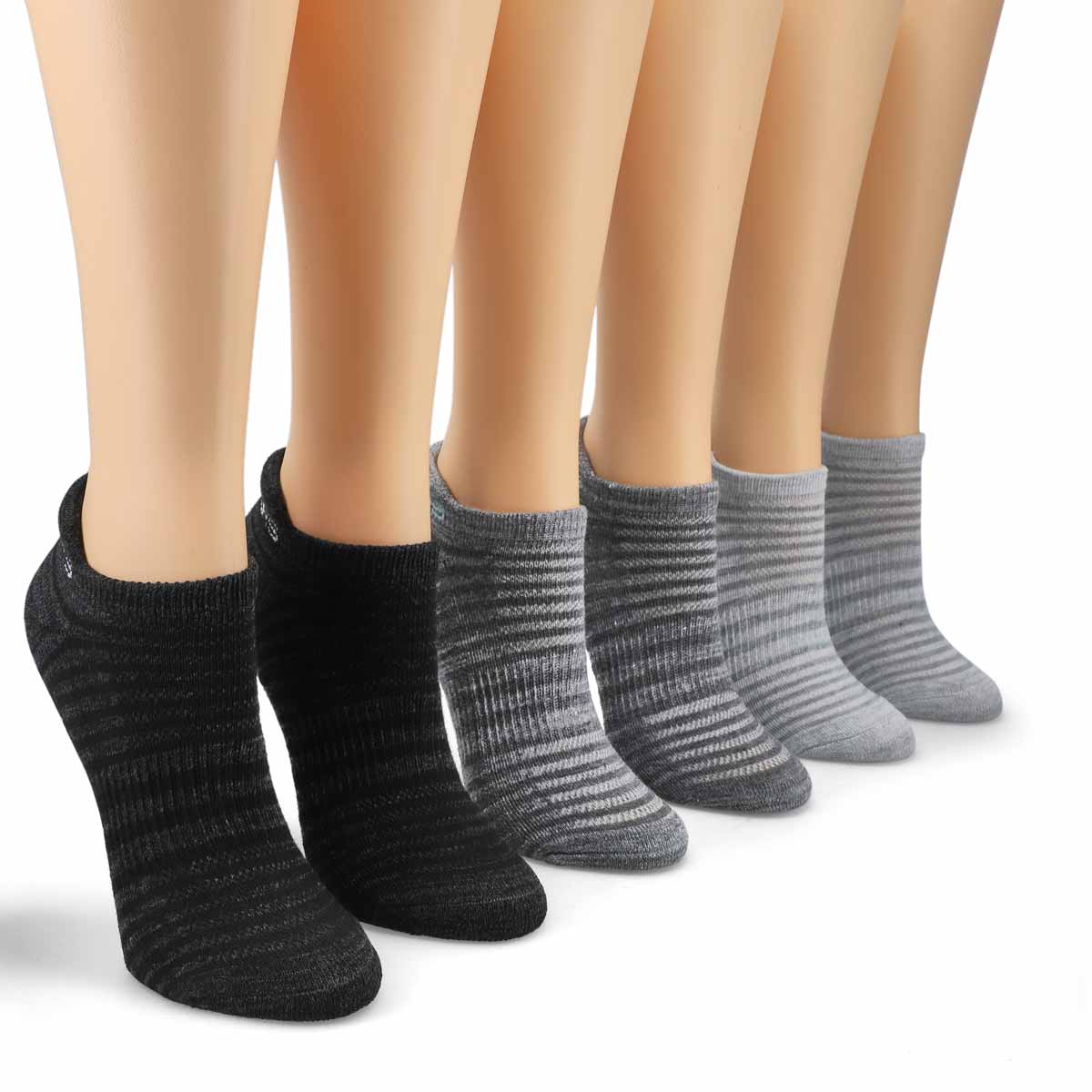 Women's Low Cut Half Terry Sock 6 Pack - Multi