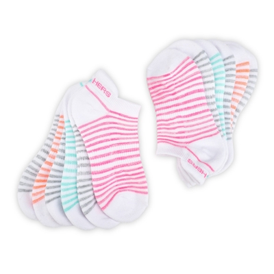 Lds Low Cut Half Terry Sock 6 Pack - Multi