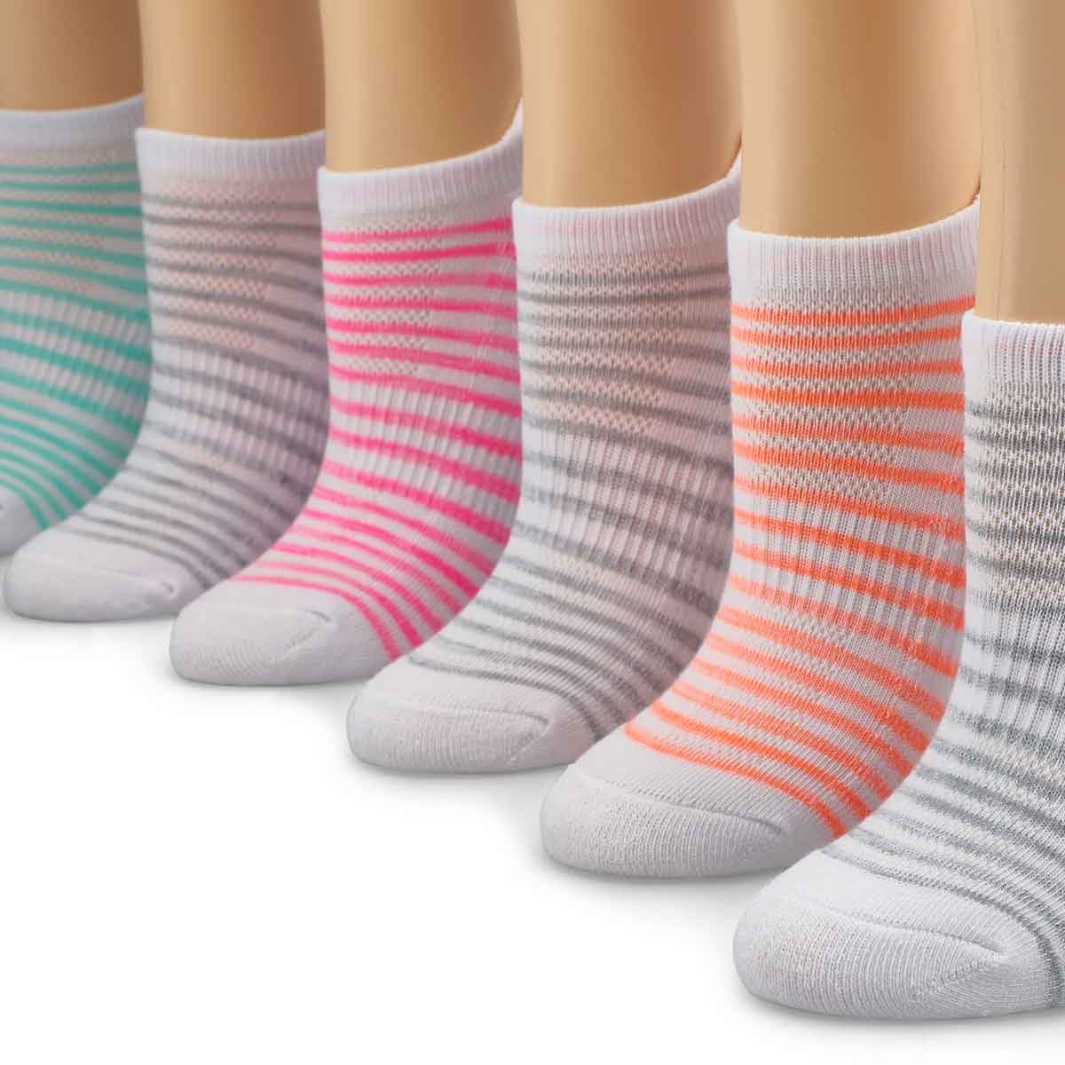 Women's Low Cut Half Terry Sock 6 Pack - Multi