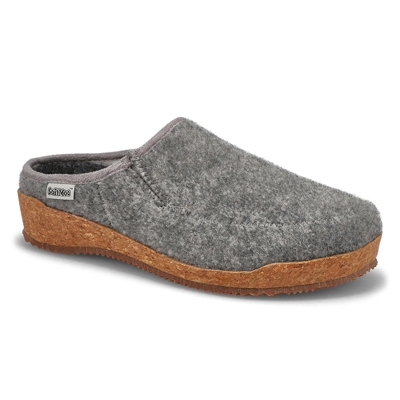 Lds Sansa2 Open Back Slipper - Grey