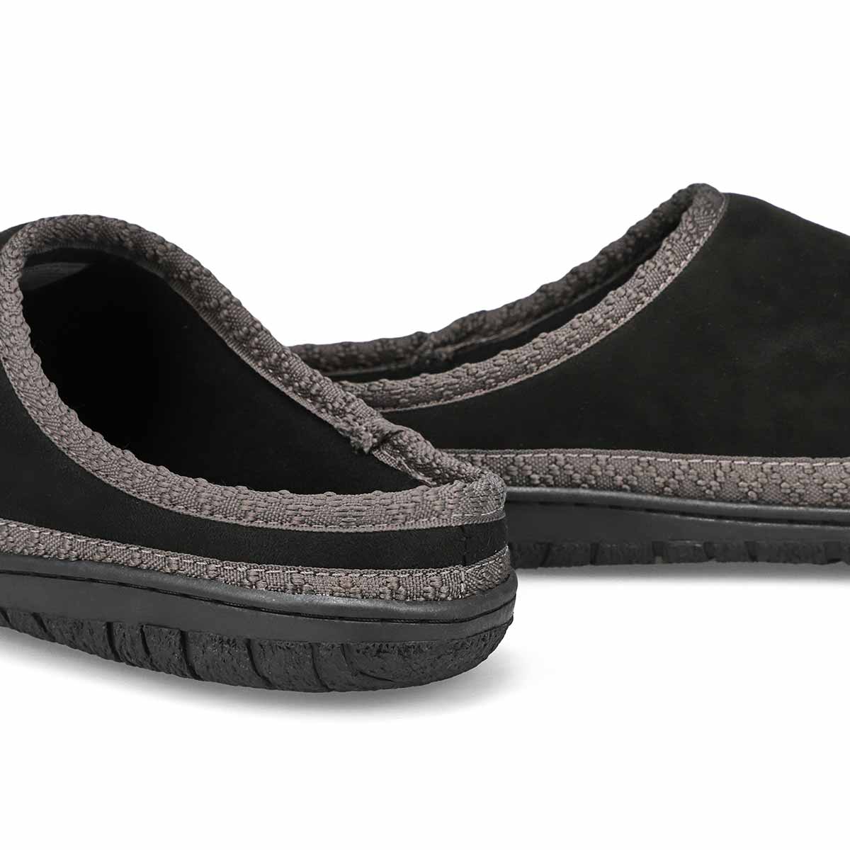 Mens Saturn 2 Memory Foam Slipper - Black