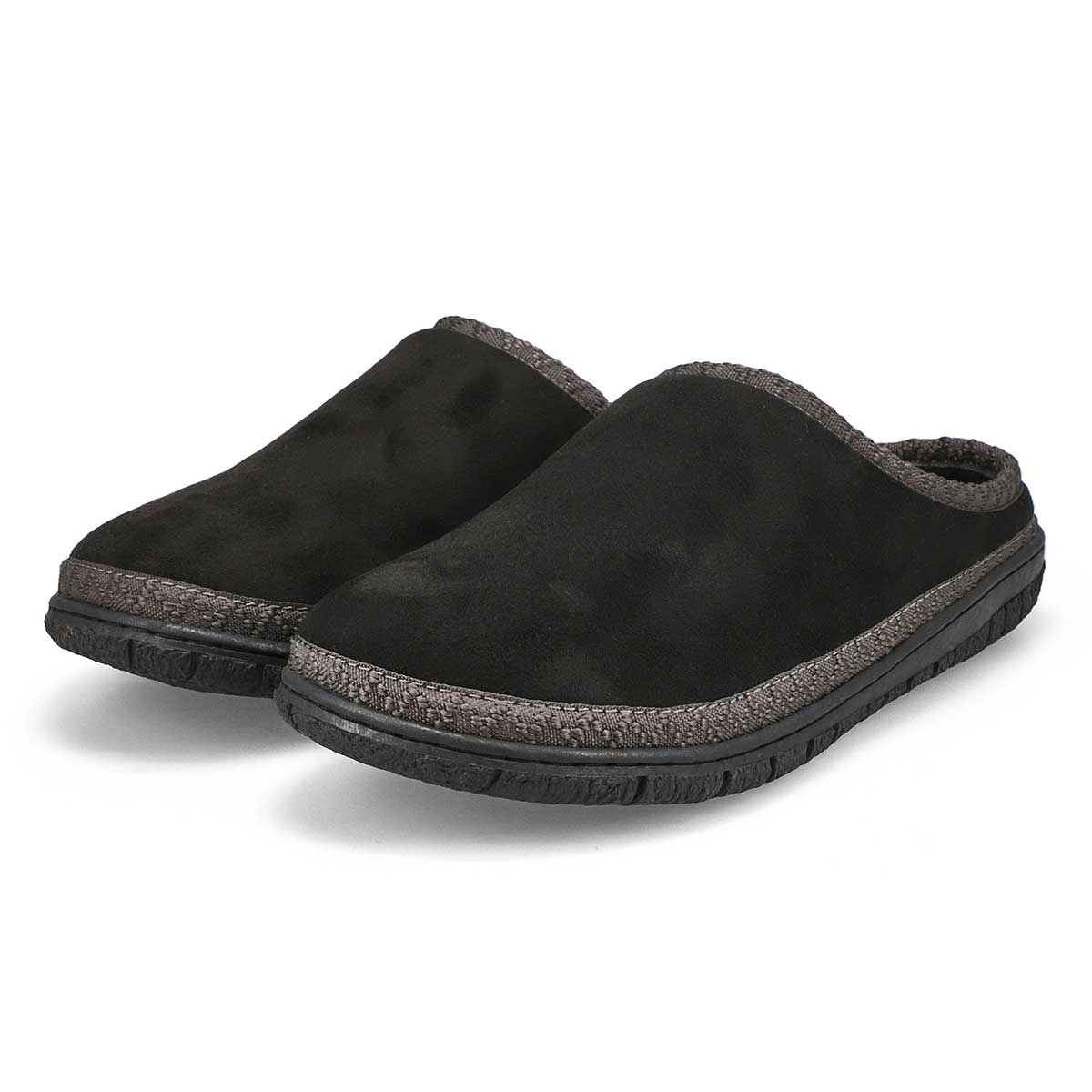 Mens Saturn 2 Memory Foam Slipper - Black