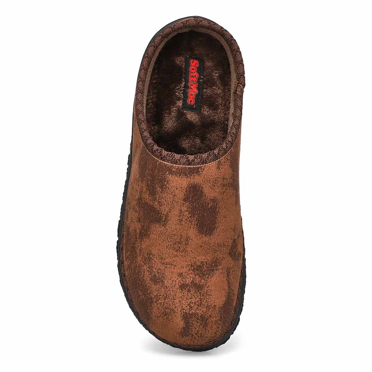 Mens Saturn 2 Memory Foam Slipper - Brown