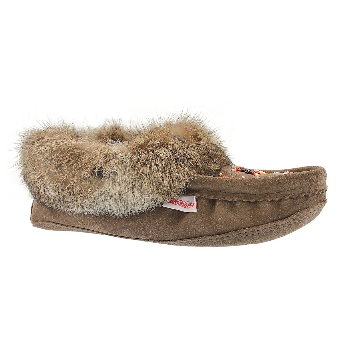 rabbit fur lined moccasins