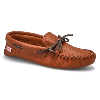 Lds SF81 Memory Foam Leather Sole SoftMocs - Maple