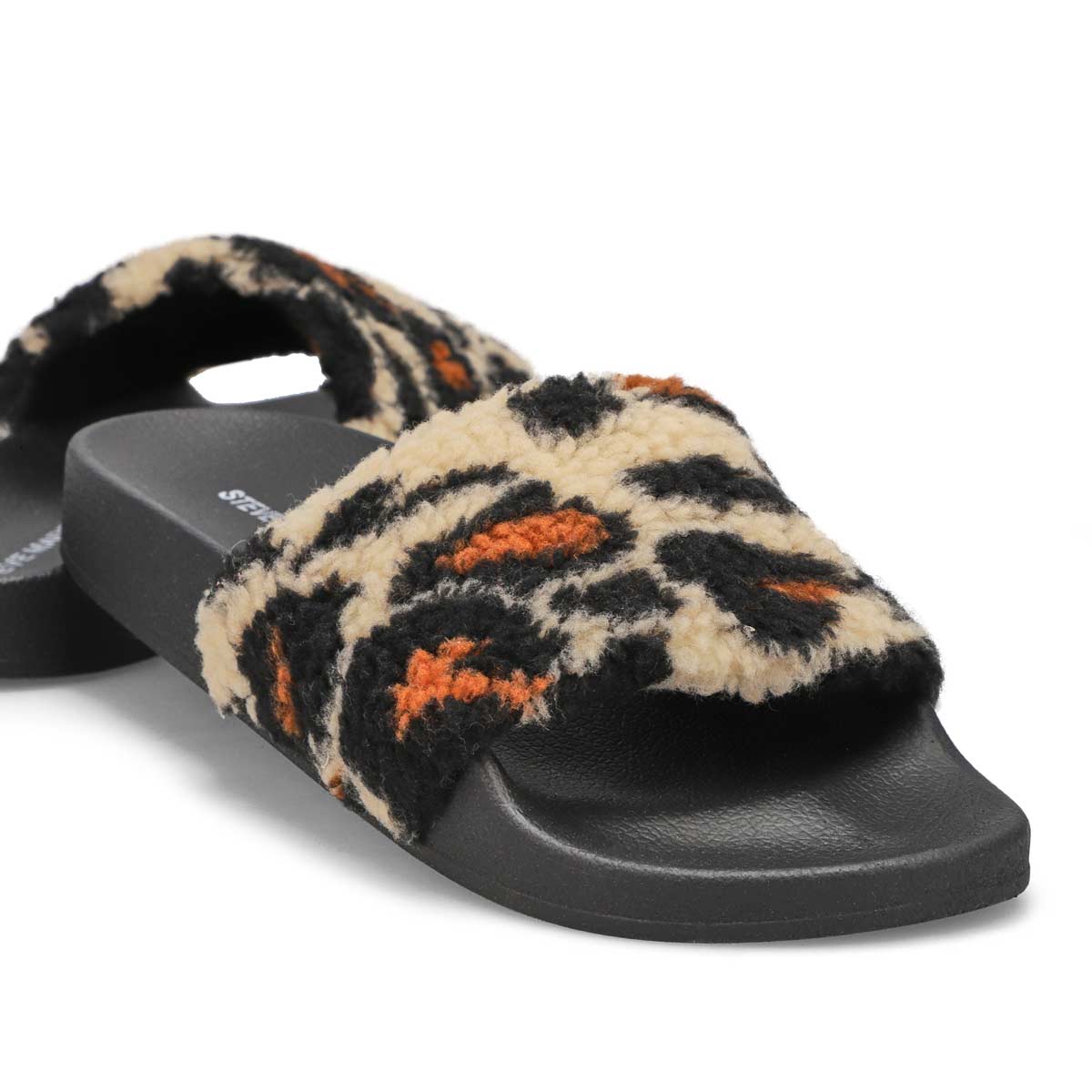 shear faux shearling slide slipper