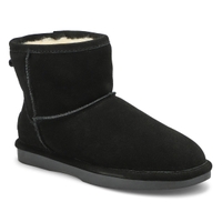 Women's Smocs 5 Low Suede Boot - Black