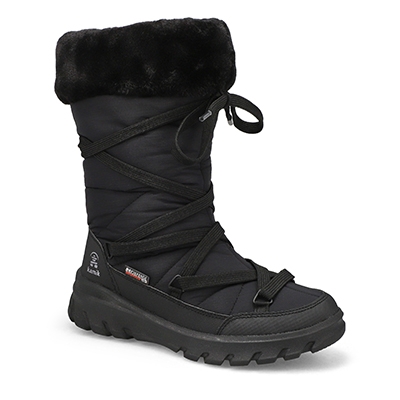 Botte d'hiver imperméable Snowdon Hi, noir, femmes