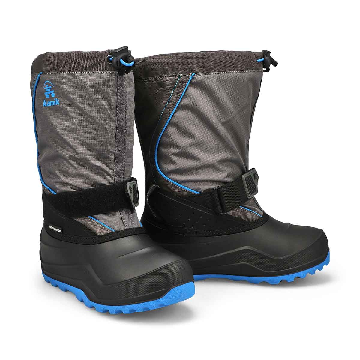 Boys'  Snowfall P 2 Waterproof Winter Boot - Charc