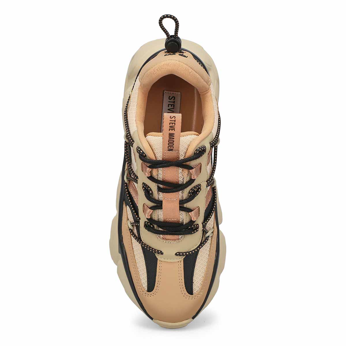 Women's  Spectator Lace Up Sneaker - Khaki/Black