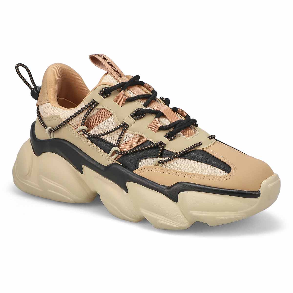 Women's  Spectator Lace Up Sneaker - Khaki/Black