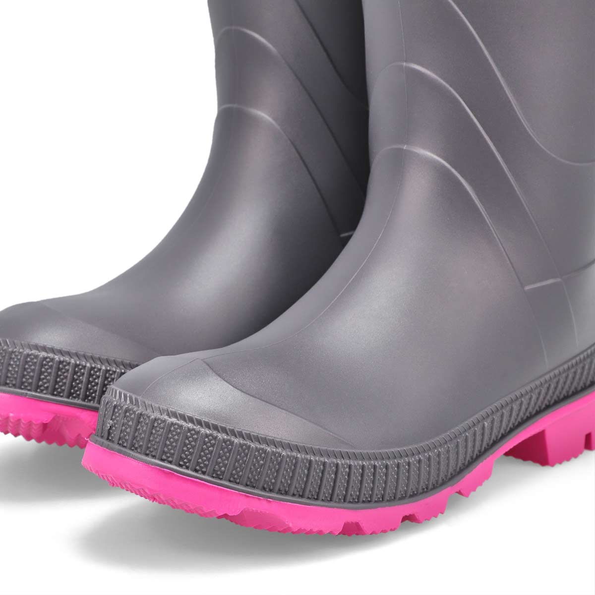 Girls' Stomp Waterproof Rain Boot - Charcoal