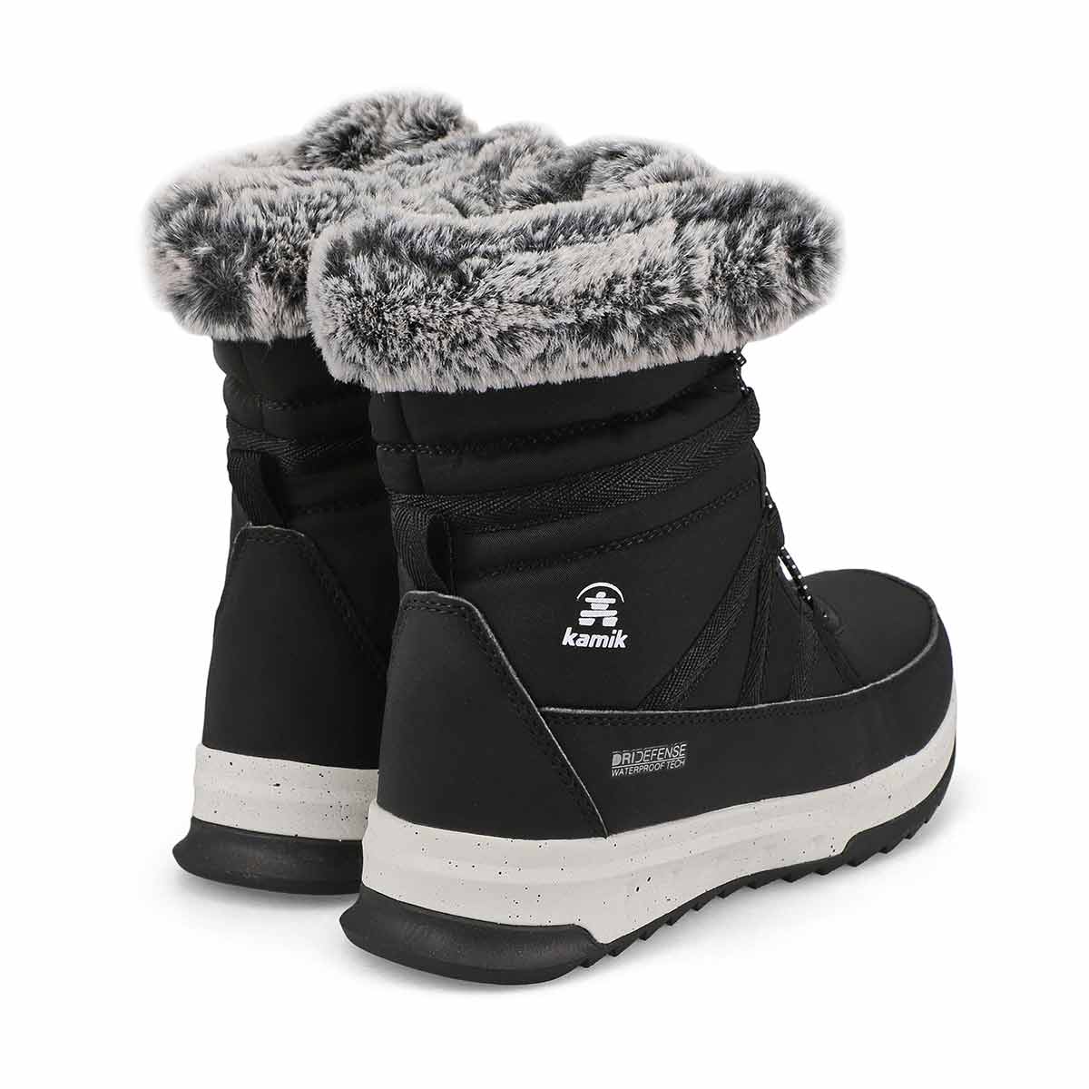 Botte d'hiver imperméable  STORMY F, noir, enfants