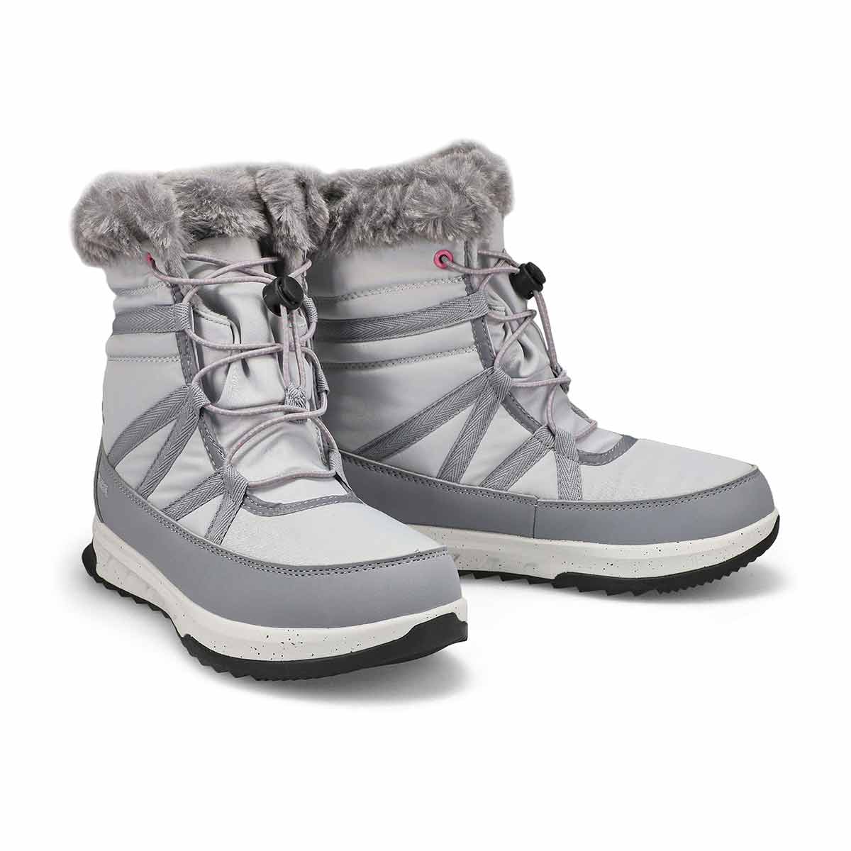 Kids' Stormy F Waterproof Winter Boot - Light Grey