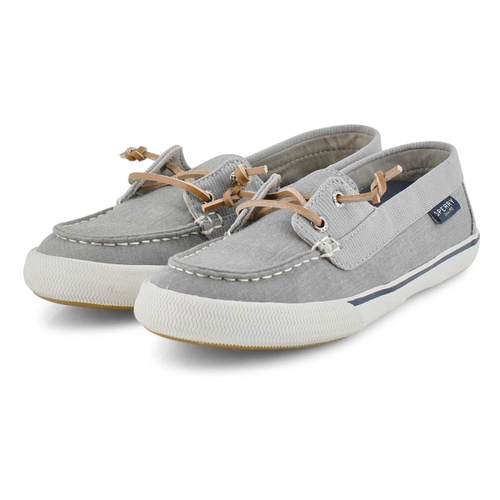 Sperry Women's LOUNGE AWAY grey boat shoes | SoftMoc.com