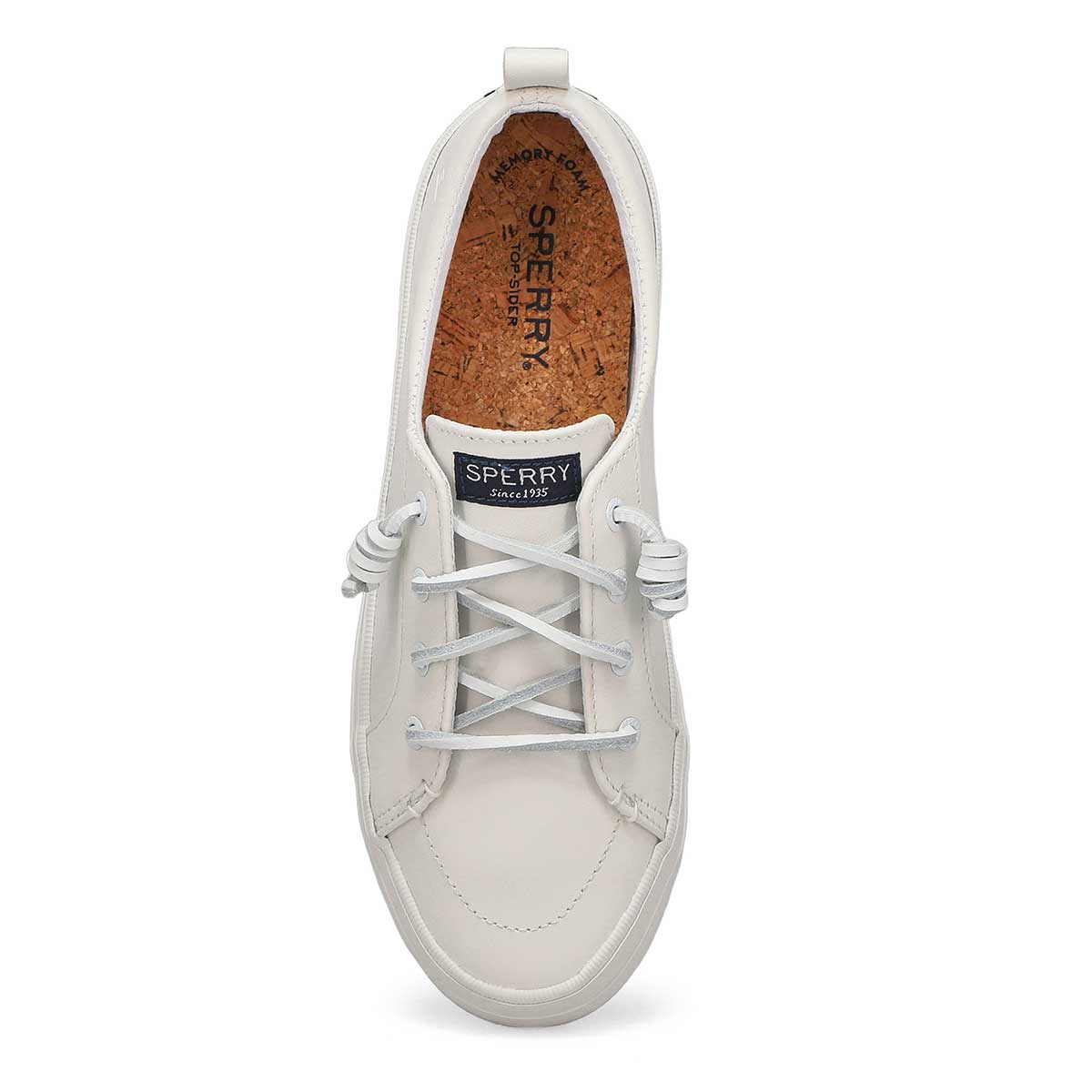 Women's Crest Vibe Leather Sneaker - White