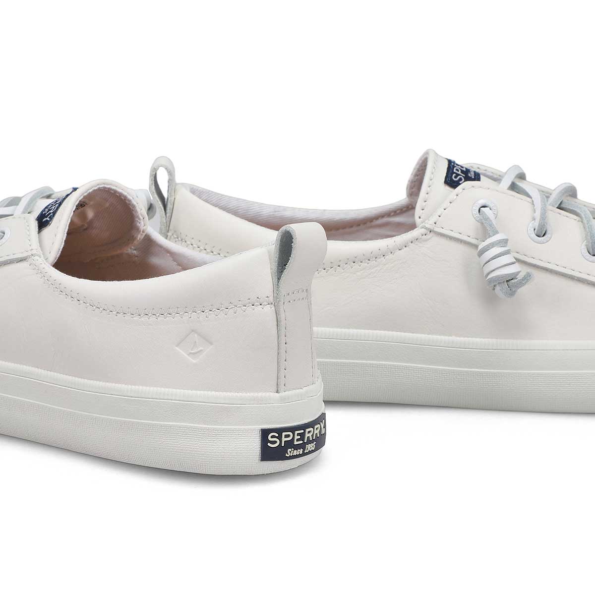 Women's Crest Vibe Leather Sneaker - White