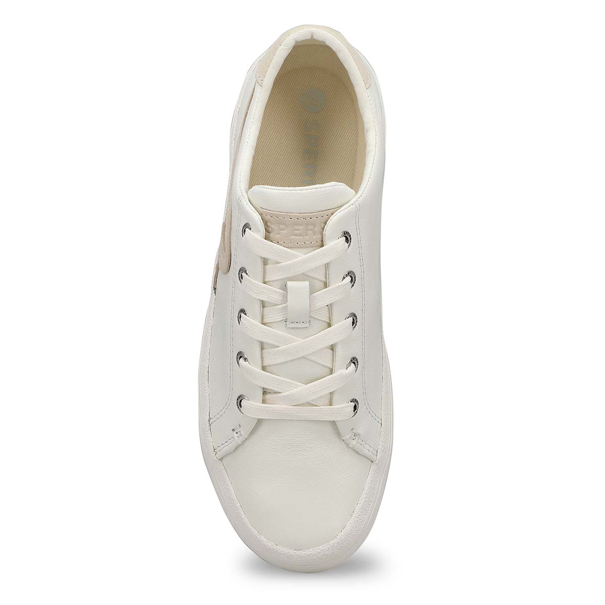 Women's Sandy Leather Lace Up Sneaker - White