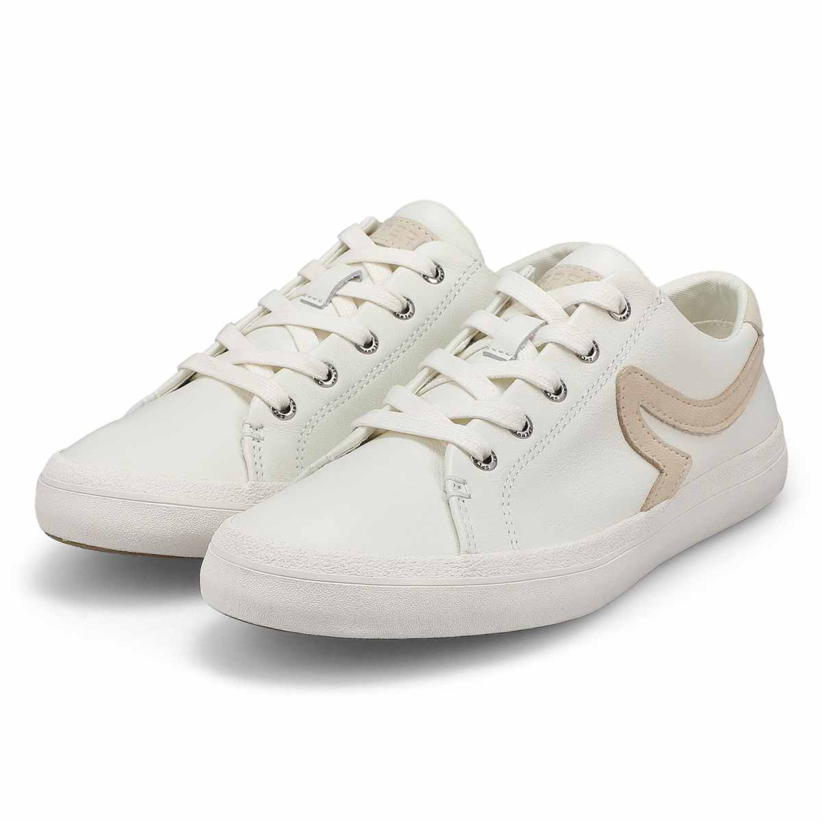 Women's Sandy Leather Lace Up Sneaker - White