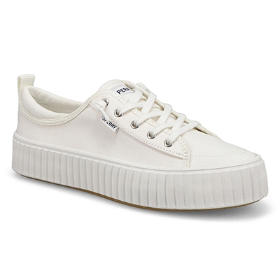 Baskets à plateforme Seacycled Pier Wave Platform LTT, blanc, femmes