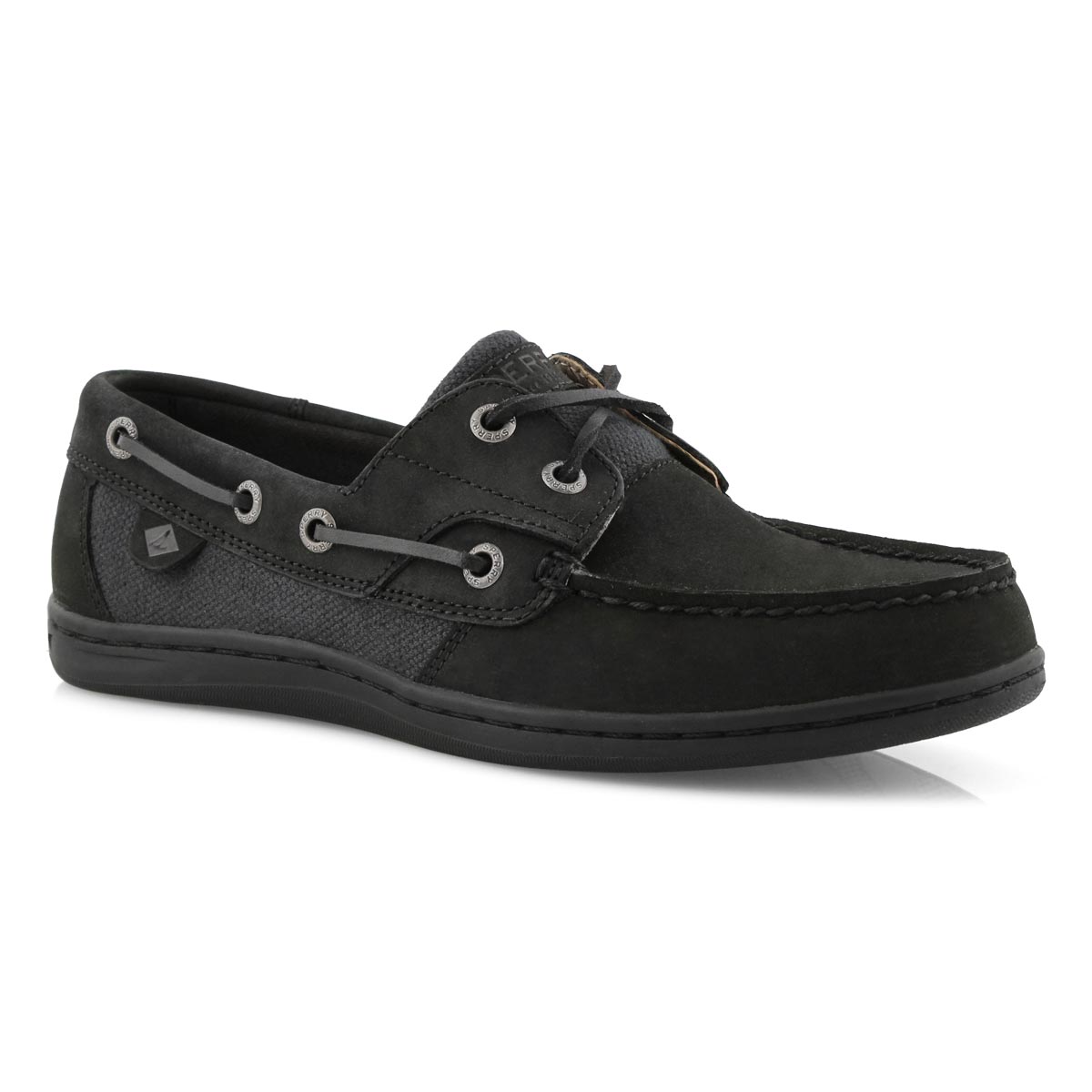 sperry black womens shoes