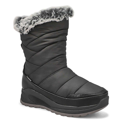 Botte d'hiver imperméable Switch, noir, femmes