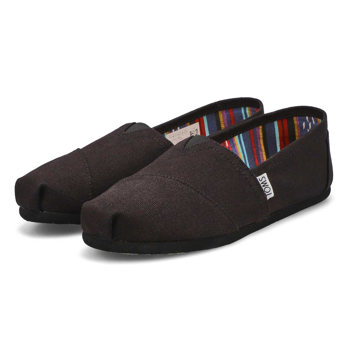 TOMS Women's Classic Canvas Loafer - Black | SoftMoc.com
