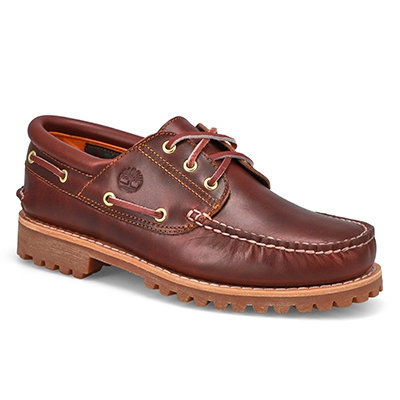 Mns Authentic 3 Eye Boat Shoe - Burgundy