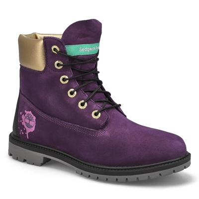 Botte imperméable Heritage 6, violet foncé, femmes