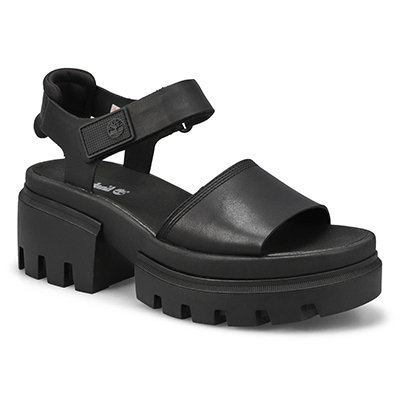 Lds Everleigh Back Strap Sandal - Black