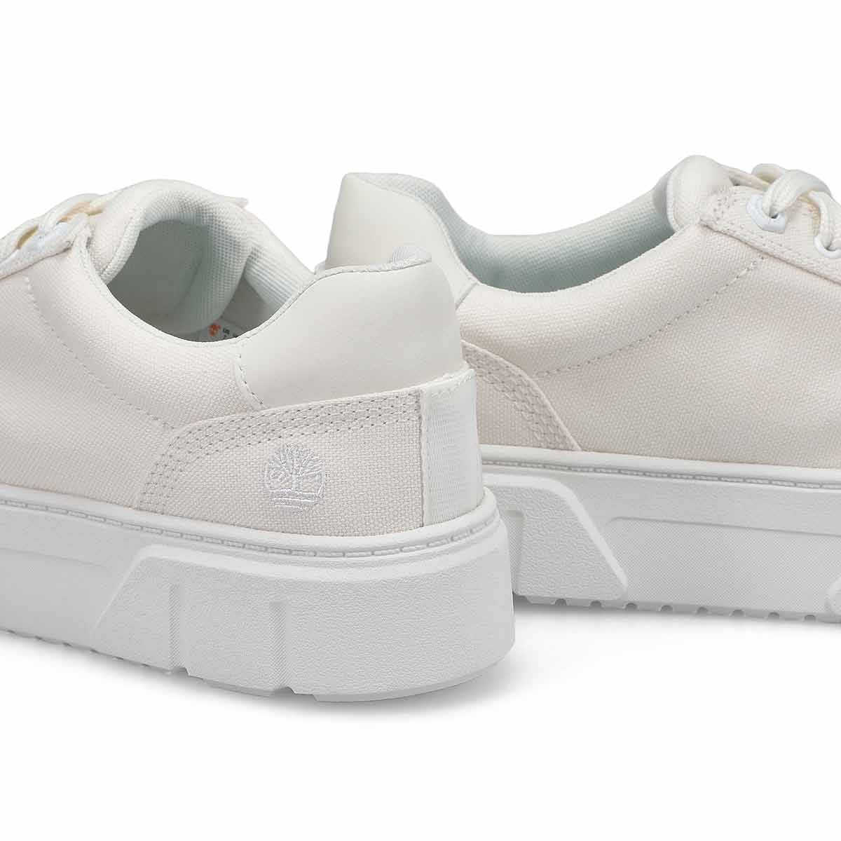 Women's Laurel Court Platform Lace Up Sneaker - White