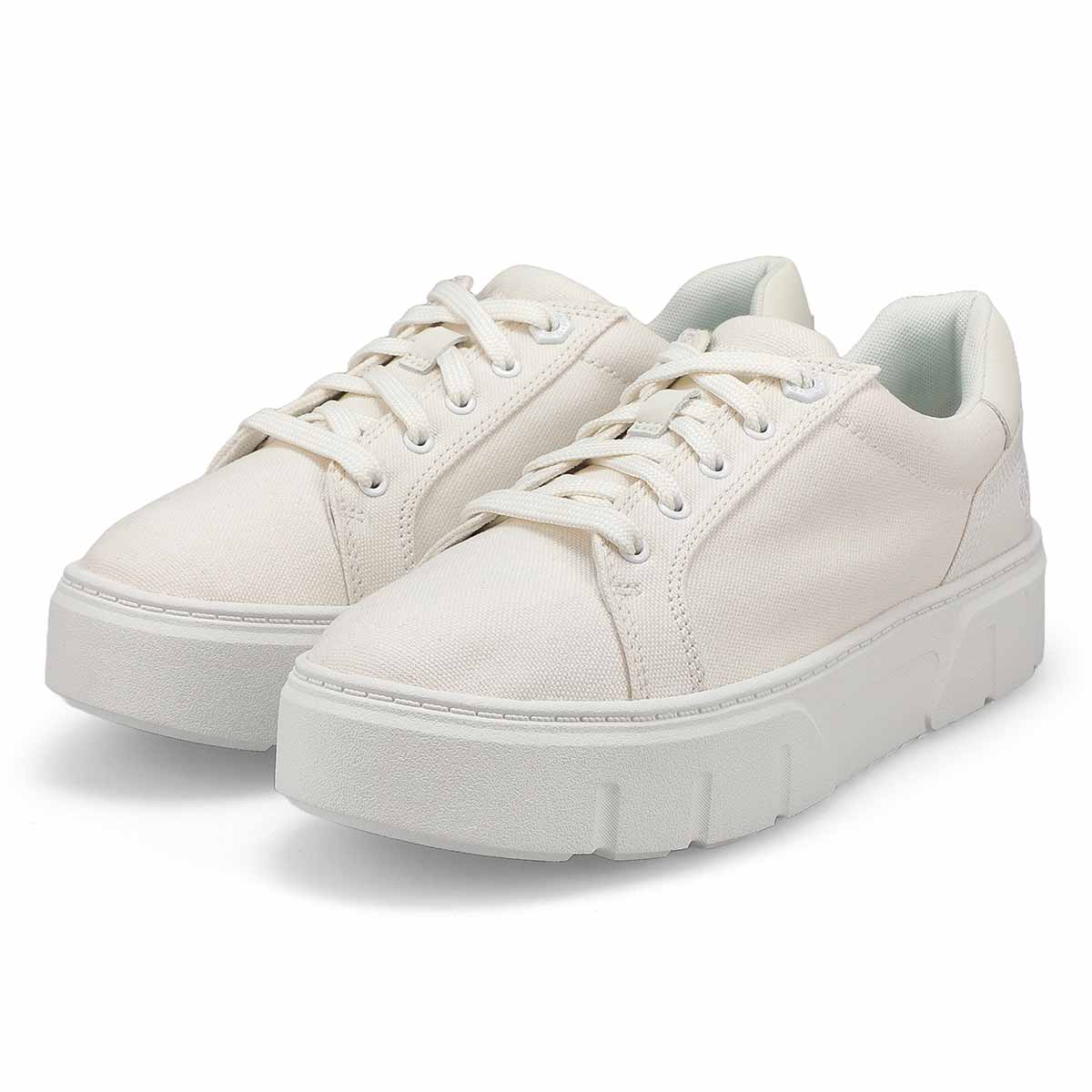 Women's Laurel Court Platform Lace Up Sneaker - White