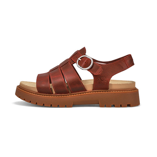 Timberland Clairemont Way Sandal | Women's | Dark Red Leather | Size 10 | Sandals | Fisherman