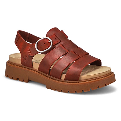 Lds Clairemont Way Casual Sandal - Dark Red