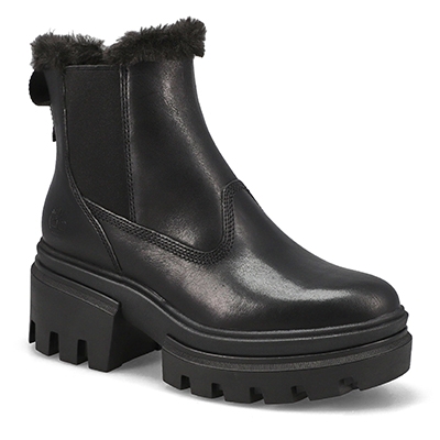 Lds Everleigh Lined Chelsea Boot - Black