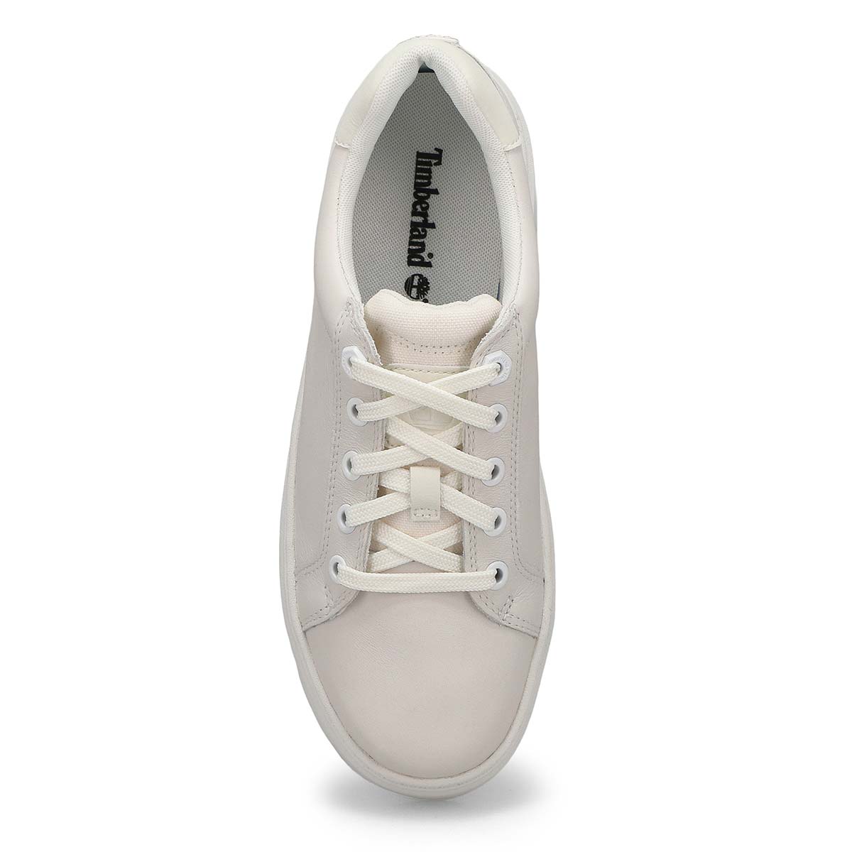 Women's  Laurel Court Leather Platform Lace Up Sneaker - White